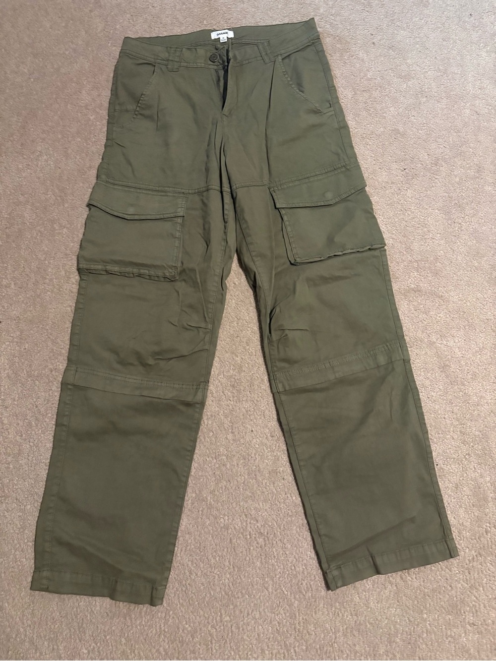 SIZE 9 Olive Green Cargo Pants - Garage